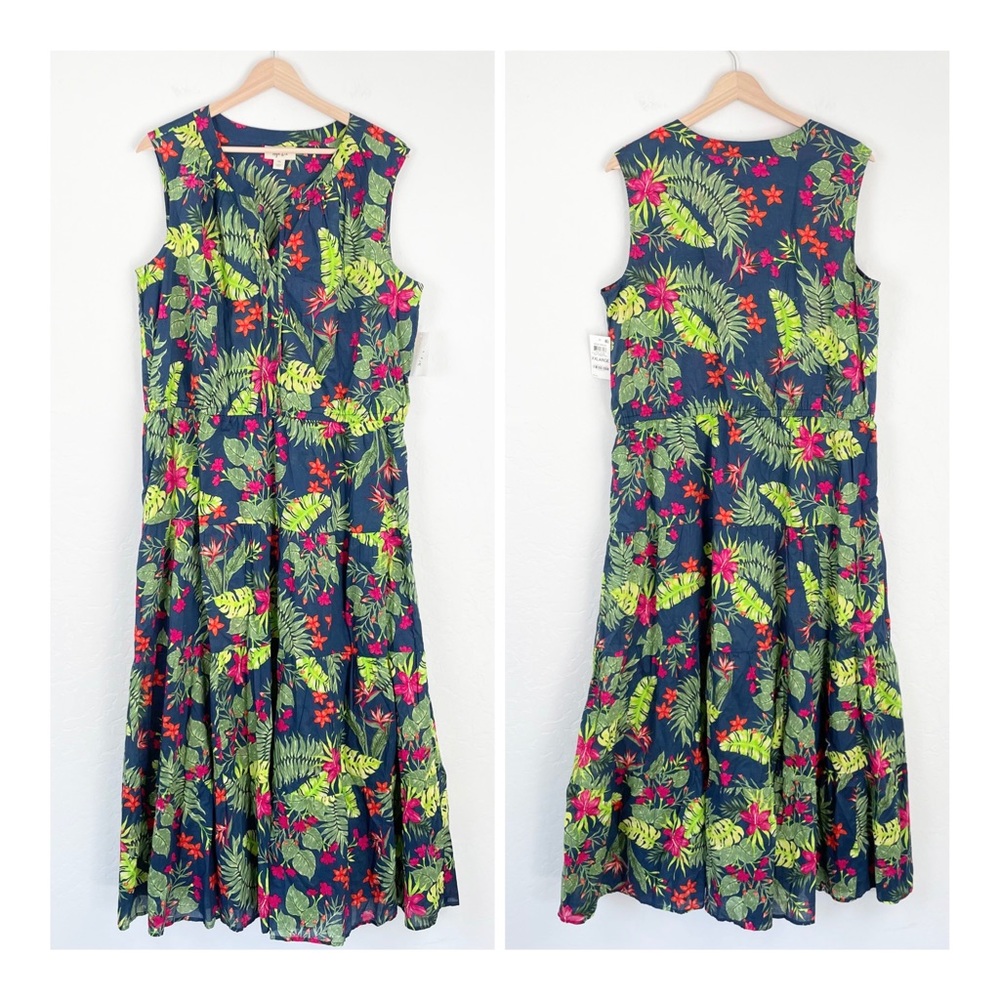 NWT Style & Co Tropical, Vacation Maxi Dress size XXL